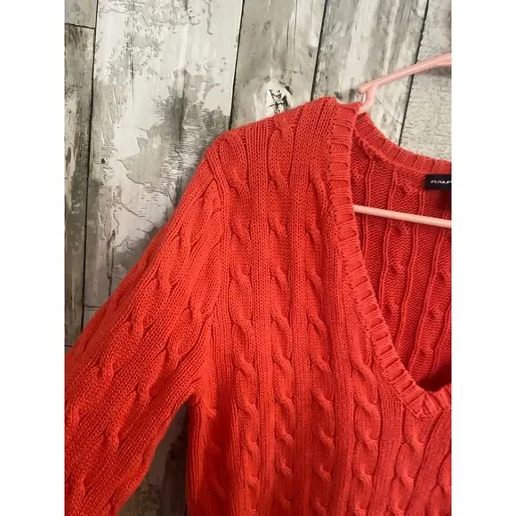 Ralph Lauren Sport orange sweater L 100% Cotton - Picture 6 of 6